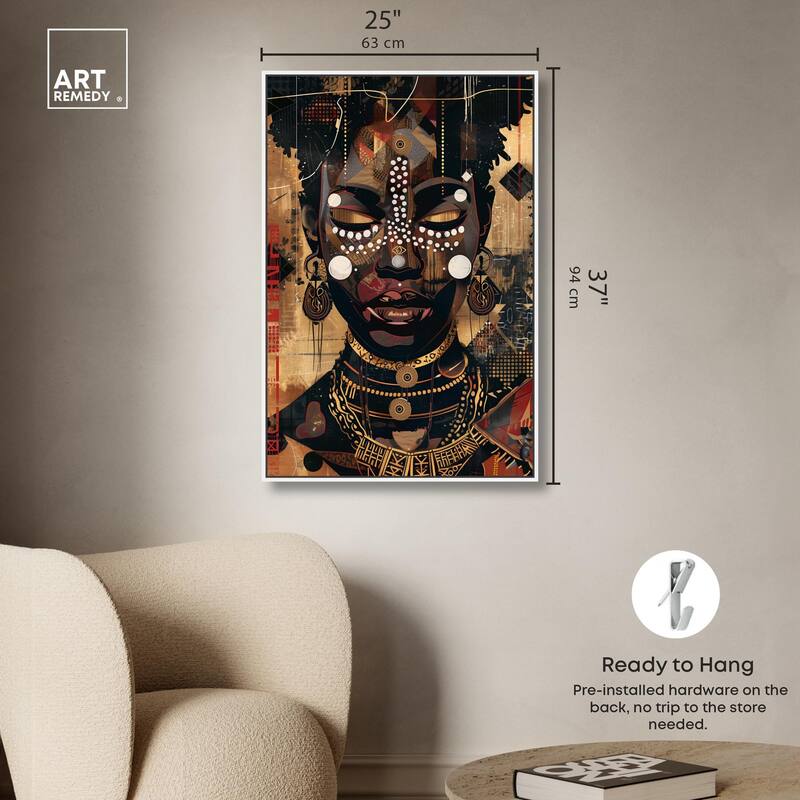 In Golden Accents Canvas by Art Remedy