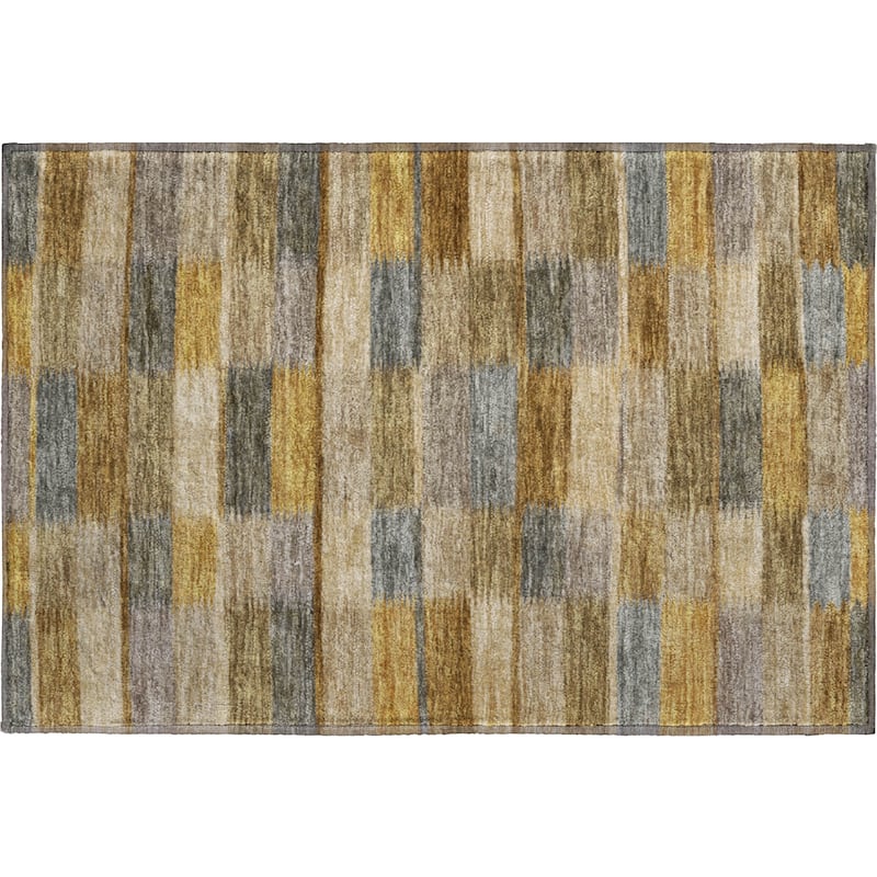Premium Washable Super Soft Geo Stripe Mayfield Rug