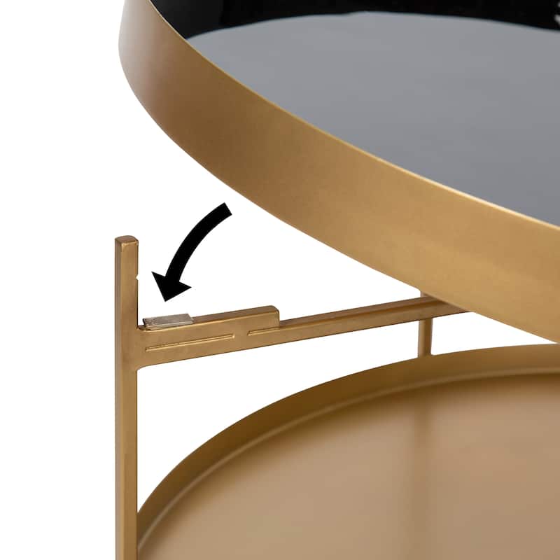 Kate and Laurel Nira Metal Coffee Table