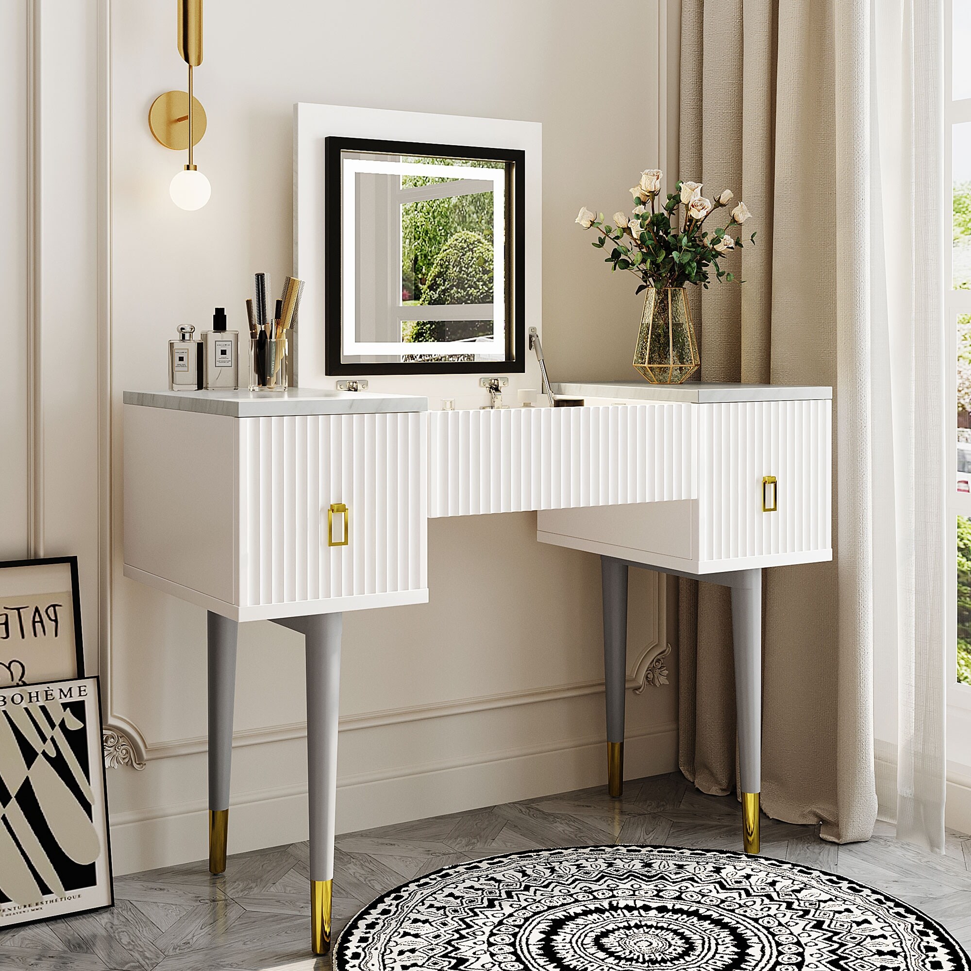 Led light store dressing table