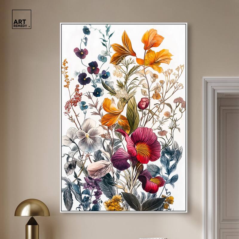 Iris Indigo II Canvas by Art Remedy