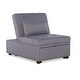 preview thumbnail 3 of 2, Convertible Sofa Bed with Roll Pillow - 75.5" - Gray