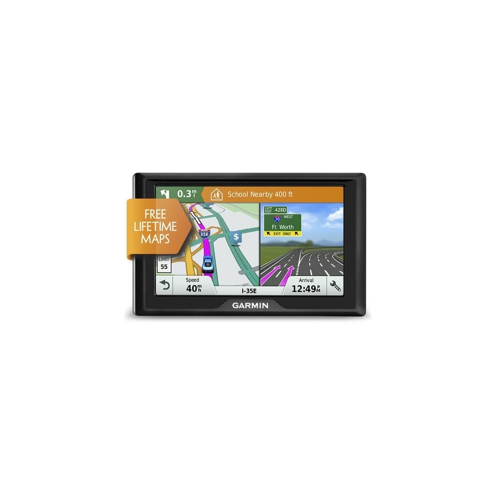 Garmin Drive 51LM 5 GPS Navigator with Free Lifetime Map Updates - Black - 0.8 x 5.5 x 3.3 inches