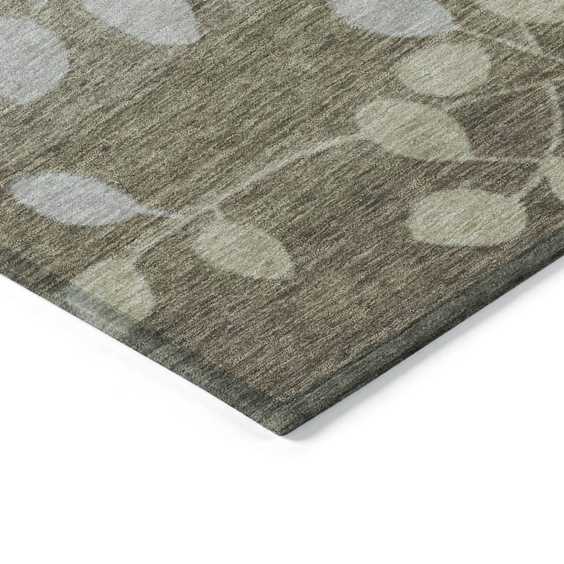 HomeRoots Floral Transitional Rectangle Outdoor Rug