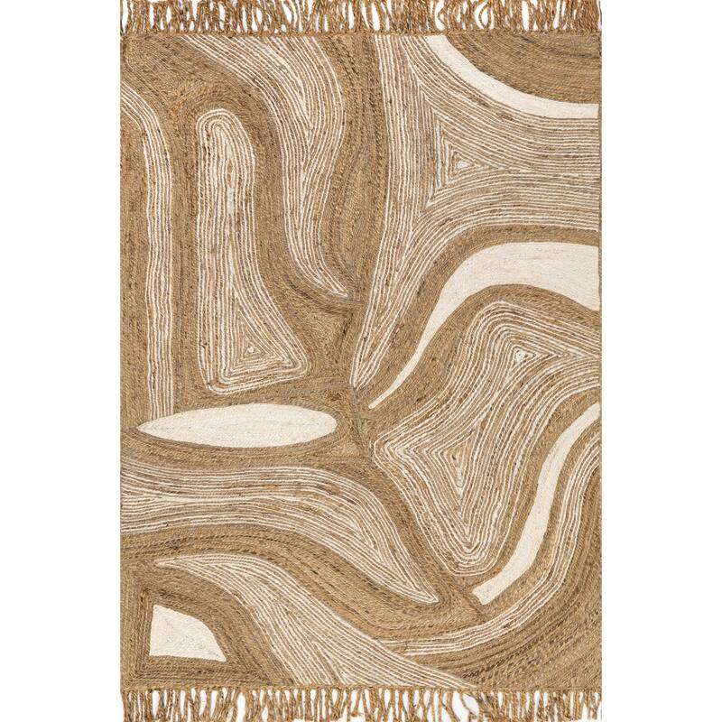 Nuloom Dalia Jute Abstract Area Rug