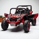 preview thumbnail 40 of 47, 24V 2-Seater Kids Ride On UTV with Remote Control, Suspension, Music, Bluetooth, Storage, LED Lights for Ages 3+ Red