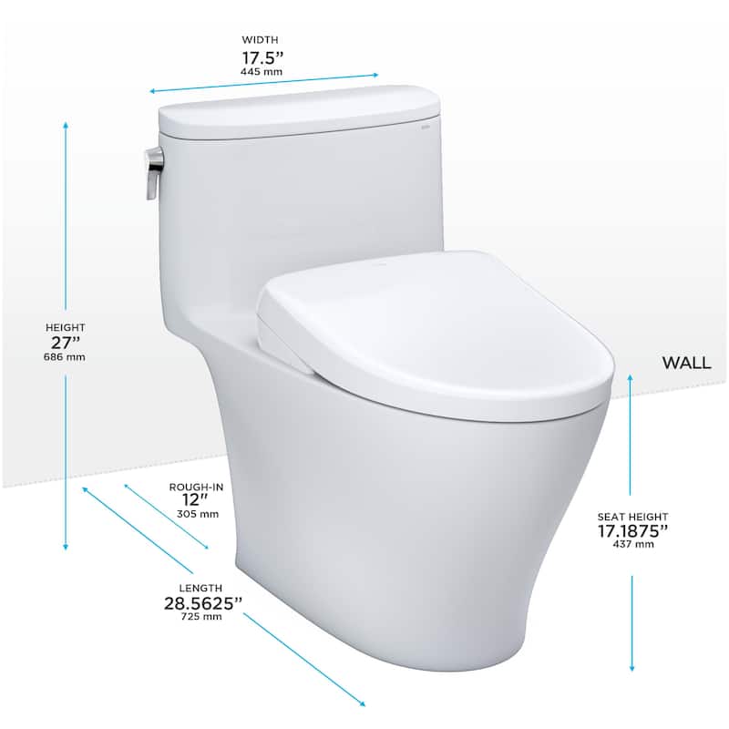 Toto MW6424736CUFGA#01 Nexus 1 GPF One Piece Elongated Chair Height Toilet