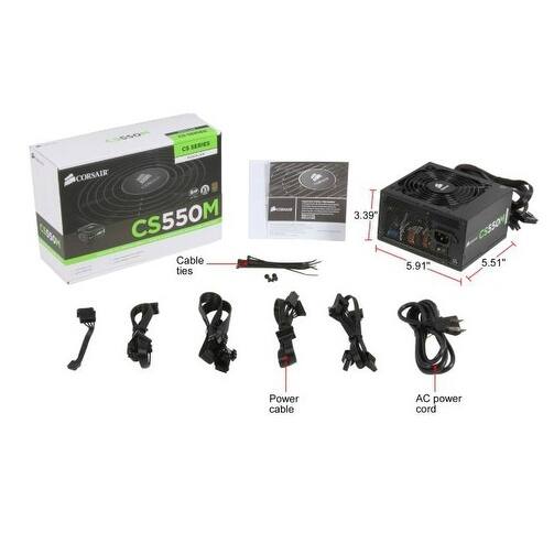 Shop Corsair Cs Series Cs550m 550 Watt 550w Semi Modular