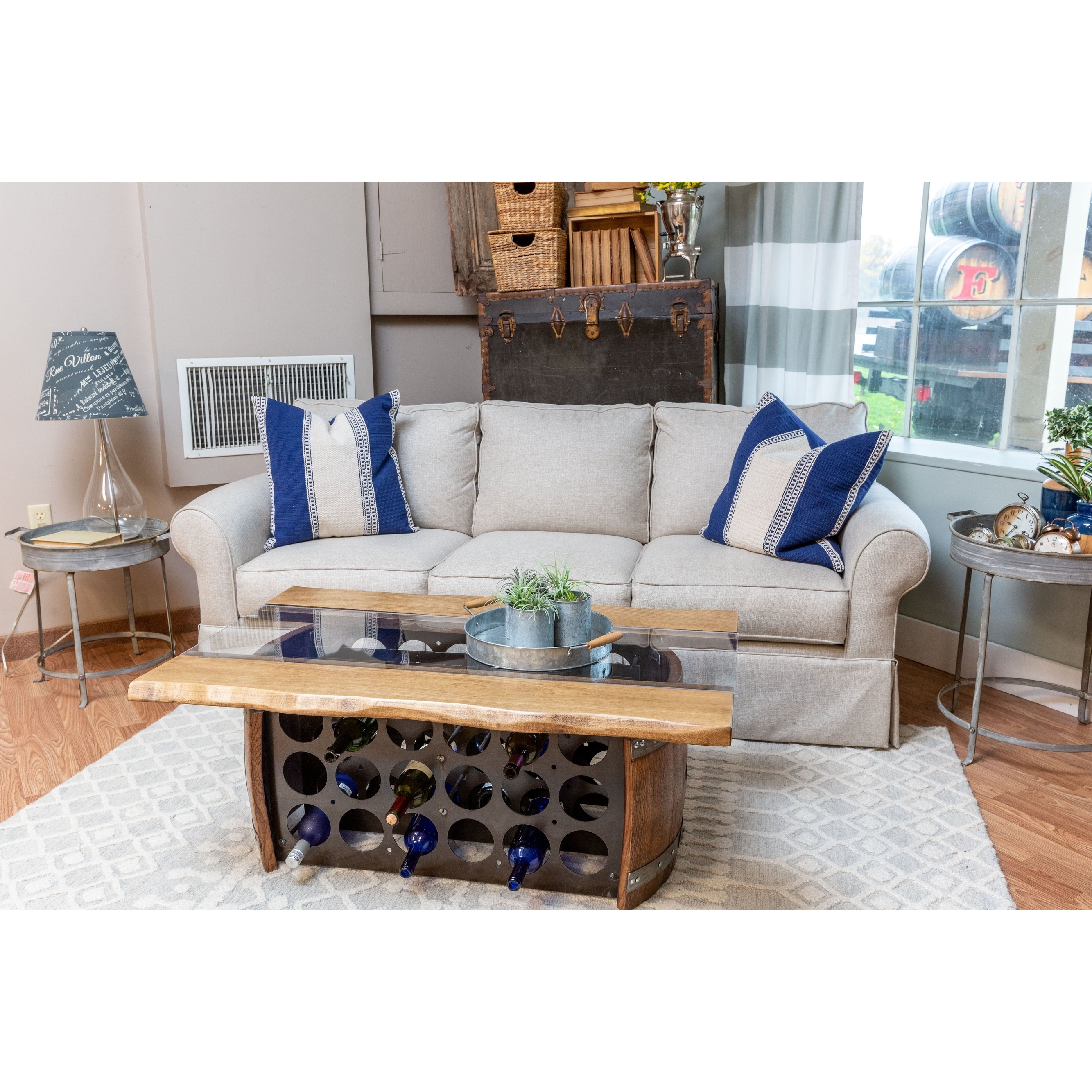 Wine Barrel Designs Wine Storage Coffee Table Bed Bath Beyond