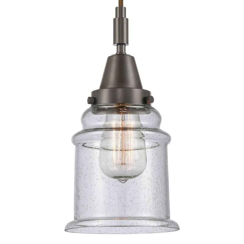 Innovations Lighting 447-1P-G184 Canton 6" Wide Mini Pendant with - Oil Rubbed Bronze