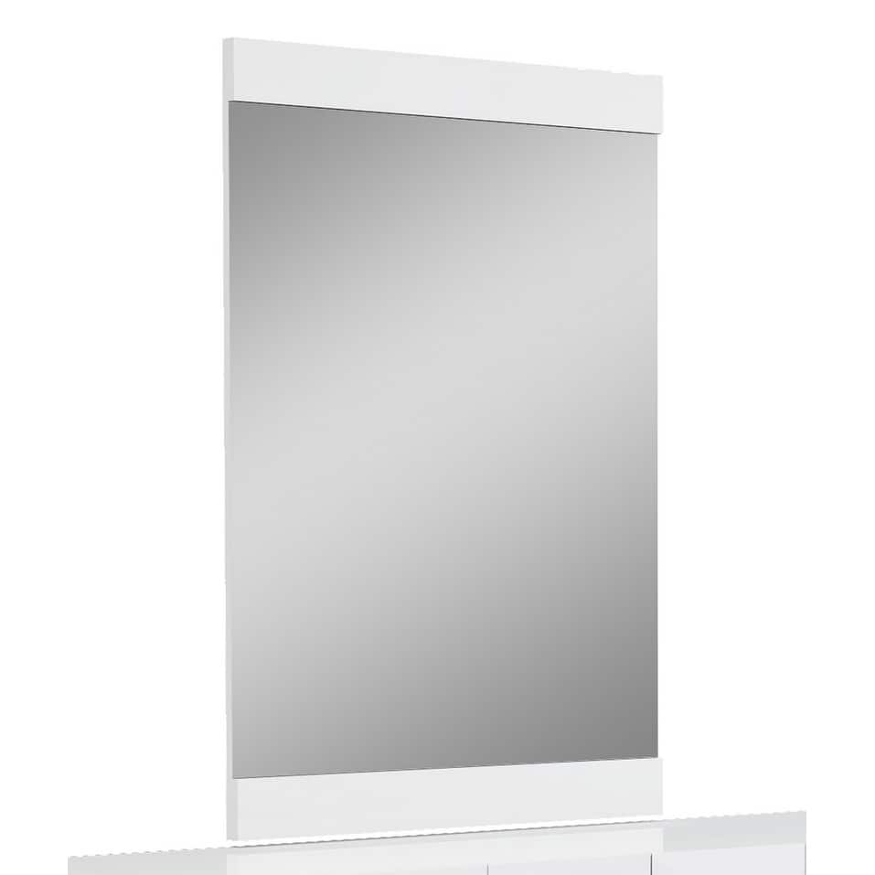 HomeRoots 45" Superb White High Gloss Mirror - 32