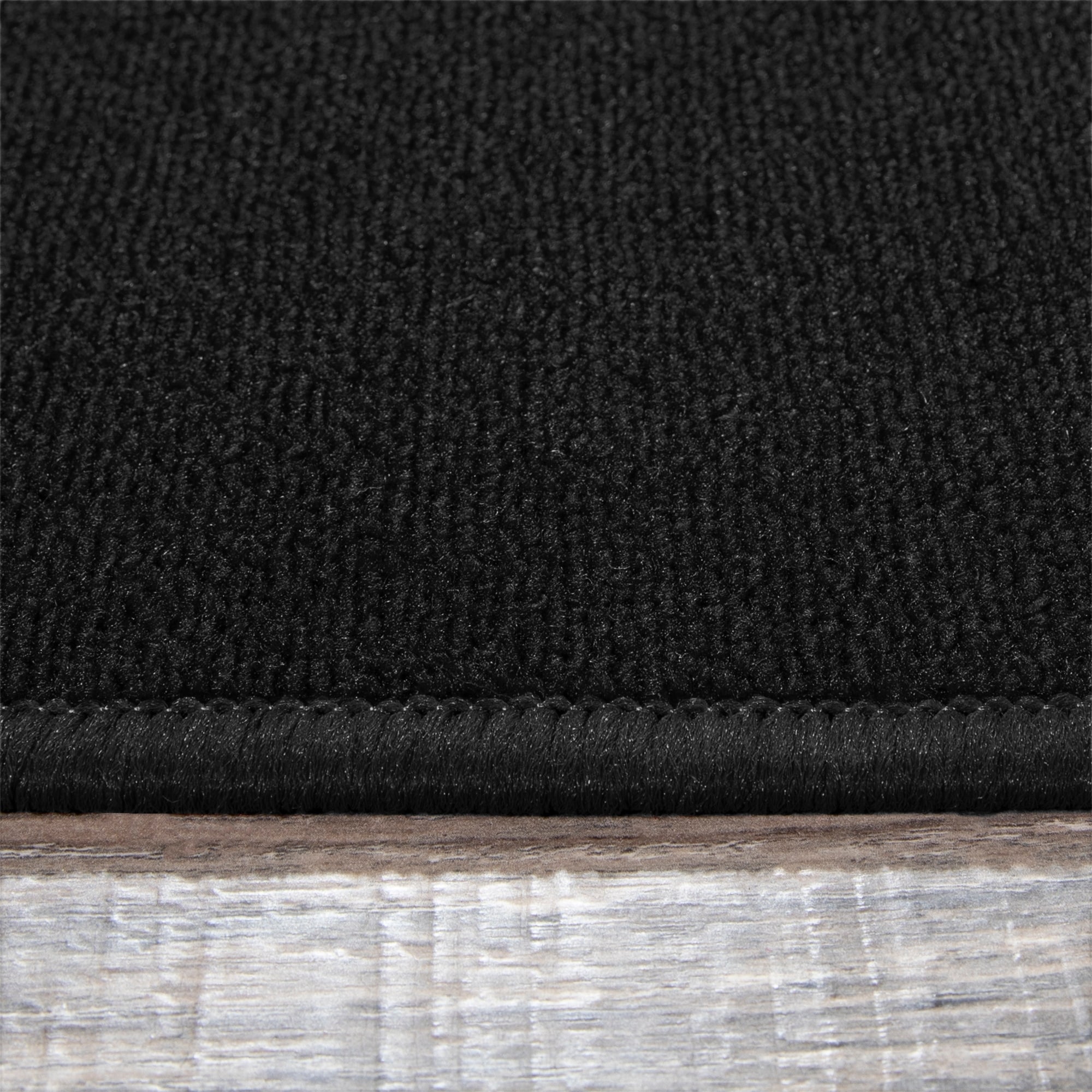 Sweethome Stores Clifton Collection Solid Black Design 2'7 X 10' Runner Rug 