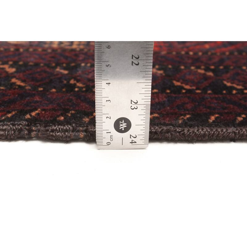 ECARPETGALLERY Hand-knotted Teimani Dark Navy Wool Rug - 3'1 x 4'10