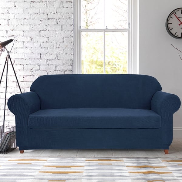 Subrtex 2 Piece XL Sofa Slipcover Stretch Spandex Furniture Protector