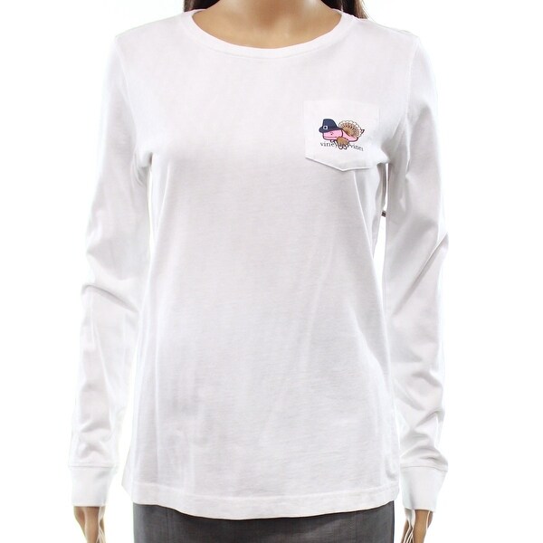Shop Vineyard Vines White Women S Xs Happy Thanksgiving 2016 Tee T Shirt Overstock 21473286