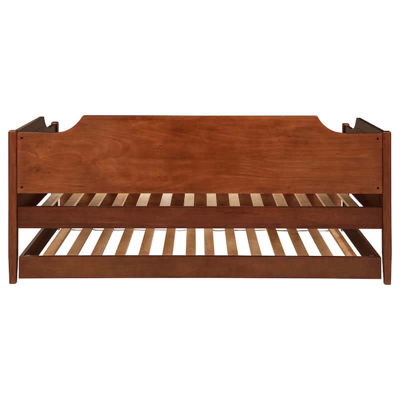 Wellston Cherry Wood Twin Daybed With Trundle