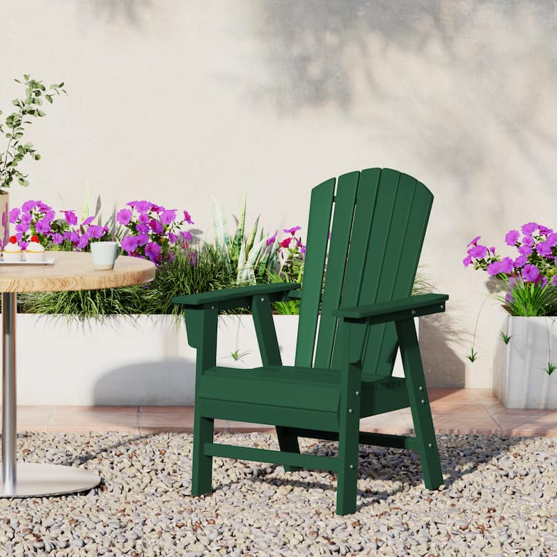 Altura Hdpe All Weather Outdoor Patio Adirondack Dining Chair