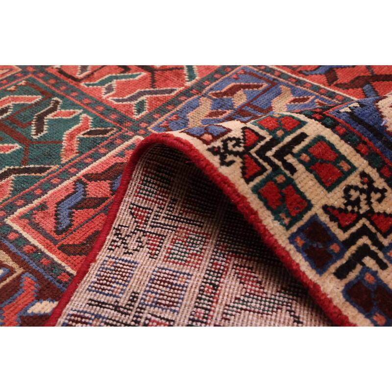 ECARPETGALLERY Hand-knotted Kayseri Vintage Red Wool Rug - 4'4 x 9'1