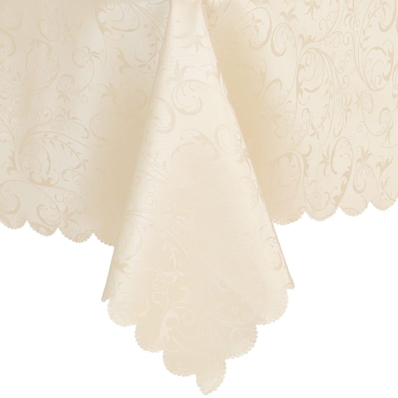 1 Pack Round Waterproof Vinyl Tablecloth, Wrinkle-Resistant Washable Table Cover, Suitable for Dinner or Restaurant