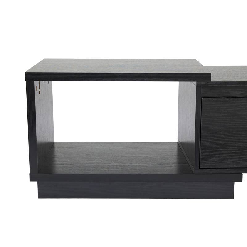 Extendable 102-Inch Modern TV Stand Media Console with 3 Drawers