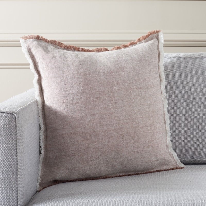 SAFAVIEH Home Theia 20-inch Blush/White Decorative Pillow