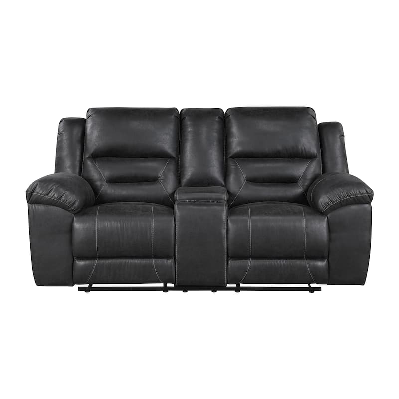 Fremont & Park Alonzo Polished Microfiber 3-Piece Manual Reclining Sofa Set