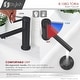 preview thumbnail 29 of 35, STYLISH Single Handle Modern Bathroom Basin Sink Faucet in Stainless Steel - Faucet Height: 6 3/8" Spout Height: 3 7/8"