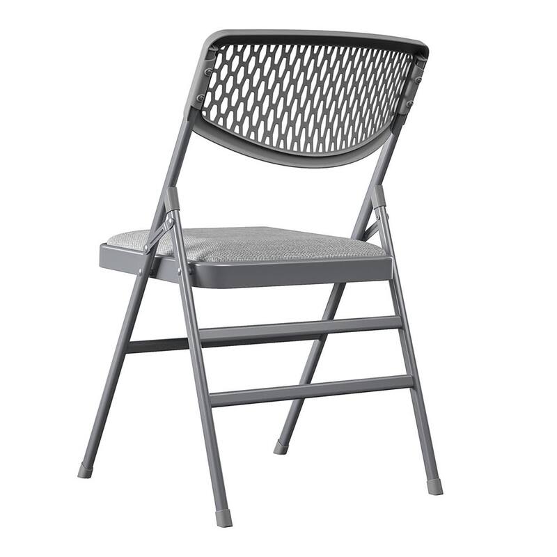 COSCO Ultra Comfort Commercial XL Premium Fabric Padded Folding Chair (2 or 4-pack)