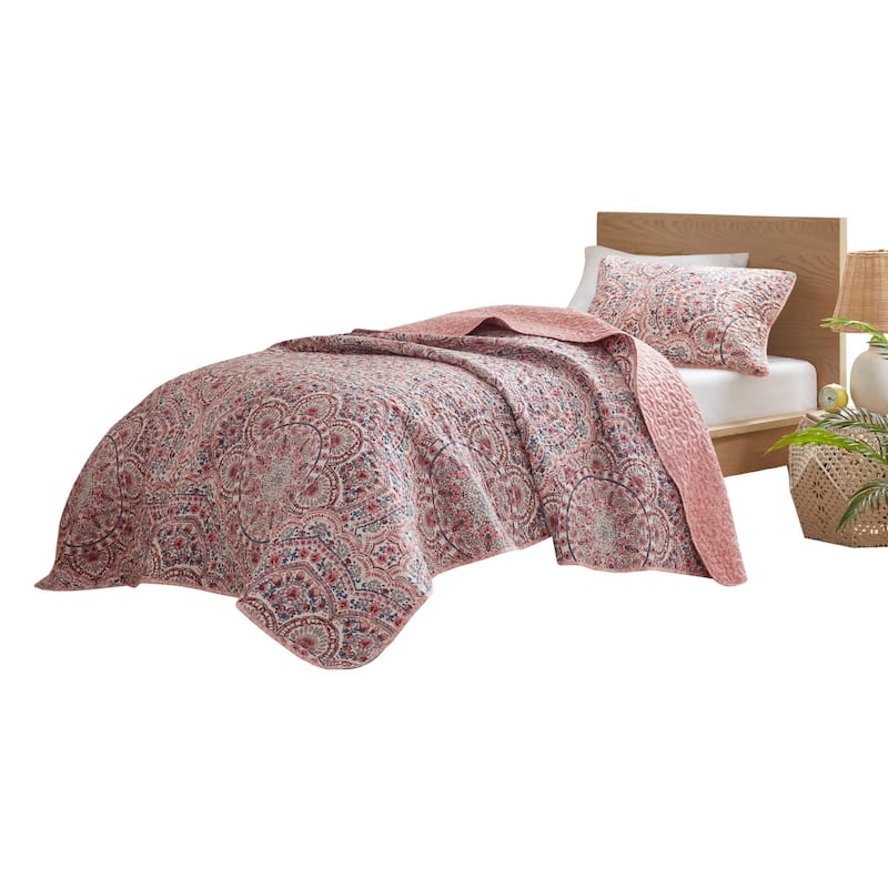 Chelsea Square Valerie Boho Floral Reversible Quilt
