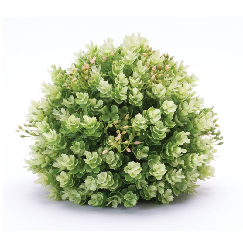 Foliage Half Orb Artificial Christmas Bushes - 8" - Set of 2