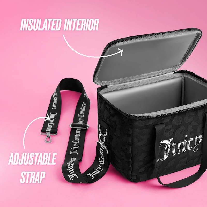 Juicy Couture Signature Chill Cooler Bags - 9.4" x 7" x 6"