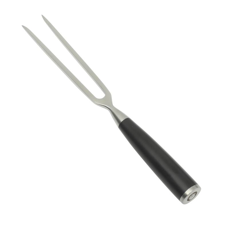 Babish 2-Piece Carving Knife and Fork Set - 8-Inch Stainless Steel Carving Knife with 6.5-Inch Fork - Ergonomic ABS Handles