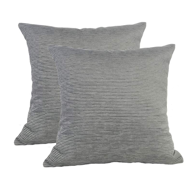 Solid Soft Touch Decor Sofa Pillow 18"x18" - Set of 2 Ivory