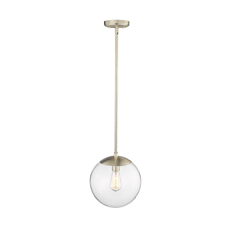 Millennium Lighting Avell 1 Light Pendant with Clear Glass Shades - Modern Gold