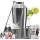 preview thumbnail 26 of 48, JoyTable Bartender Kit - Cocktail Set Kit - Bartender Drink Mixer Shaker Bar Tool Set 8 Piece Set - Silver