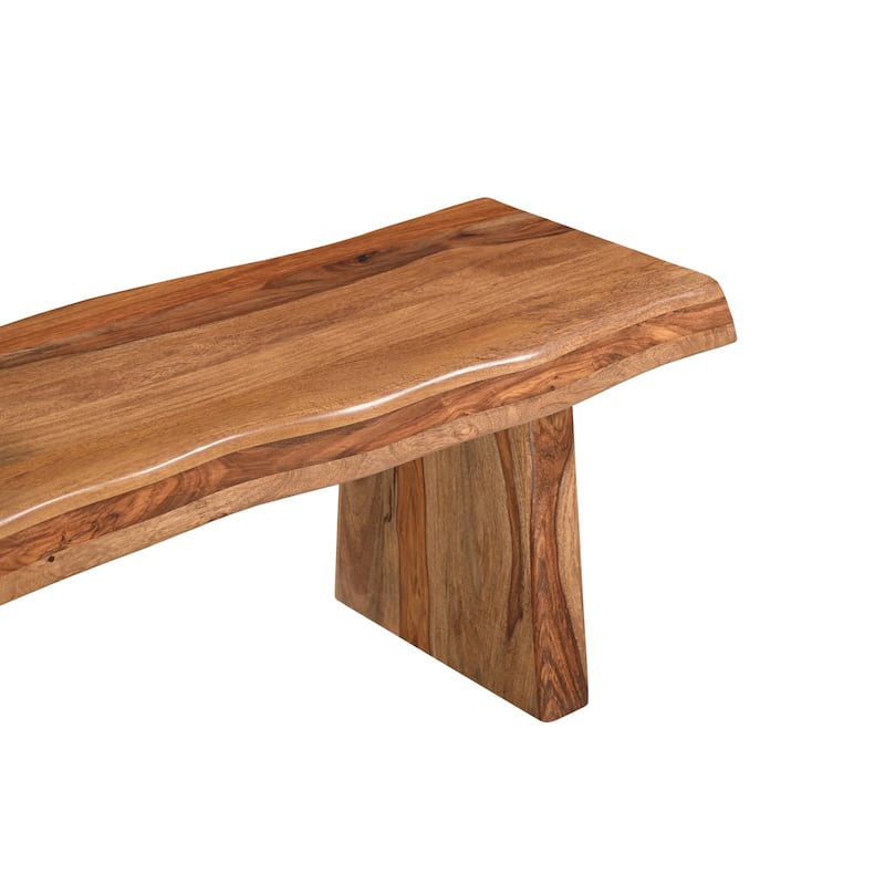 Avenue 68" Live Edge Wood Dining Bench