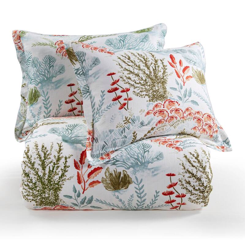 HiEnd Accents Oceania Coastal Paradise Duvet Cover Set, 3PC