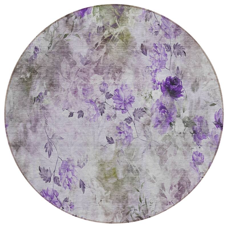 HomeRoots Floral Transitional Rectangle Outdoor Rug