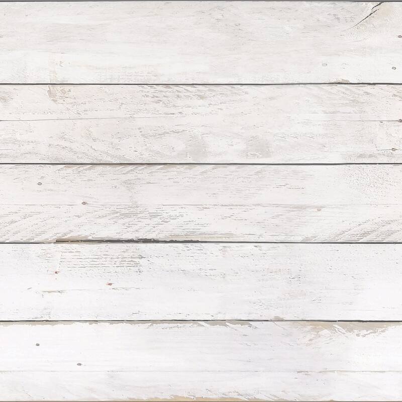 Teacher Created Resources Peel and Stick Decorative Paper Roll, 17-1/2" x 10 ft, White Shiplap