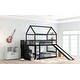 preview thumbnail 3 of 7, Designed with Safety Twin Over Twin Bunk Bed with 2-Drawers and Slide, House Bed with Slide