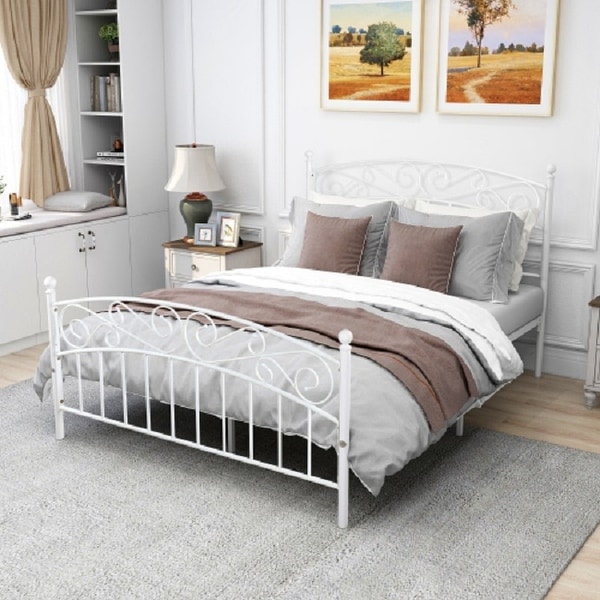 Bed foundation with shop headboard