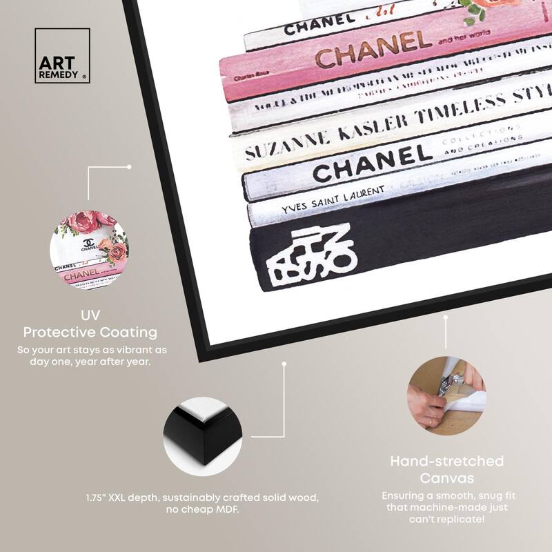 Doll Memories - Roses upon Books Canvas by Art Remedy