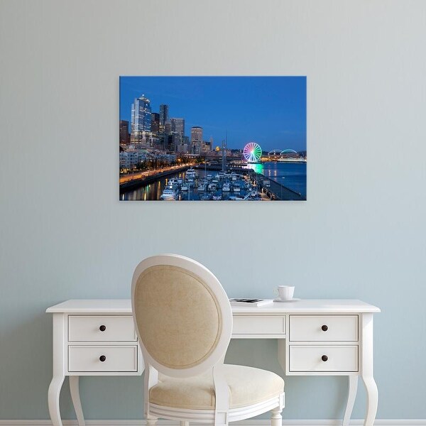 Easy Art Prints Jamie & Judy Wild's 'The Seattle Great Wheel' Premium Canvas Art