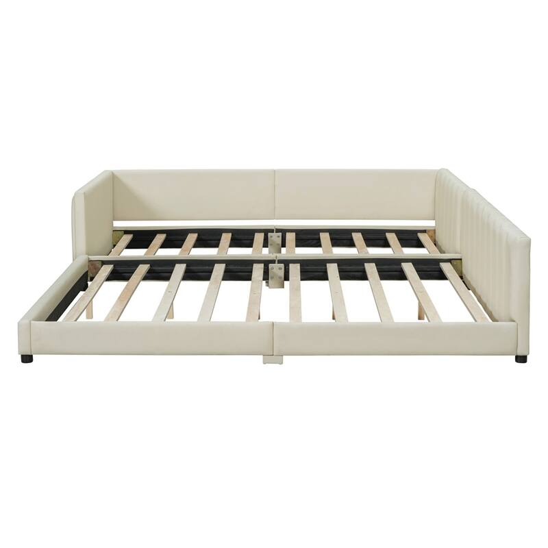 Queen Size & Twin XL Size Upholstered Mother & Child Bed