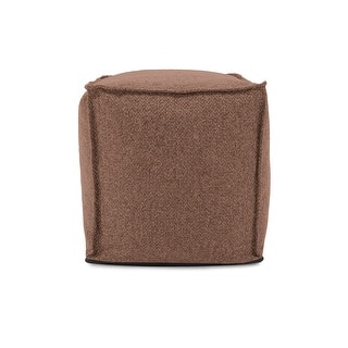 Allan Andrews Square Pouf Panama Chocolate