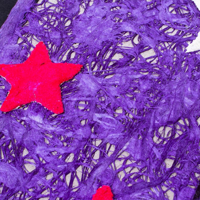 Novica Handmade Moon And Stars Amate Paper Journal