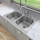 preview thumbnail 12 of 35, Sinber Drop in Double Bowl 304 Stainless Steel Kitchen Sink