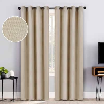 Superior Jaxon Washable Room Darkening Curtains, Set of 2 Panels