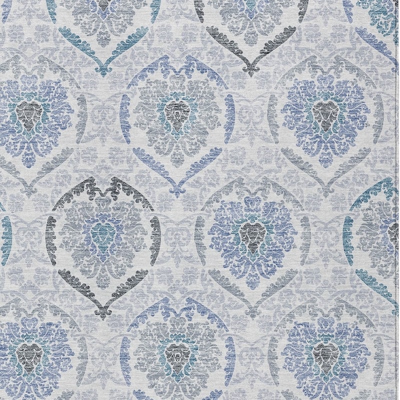 HomeRoots Medallion Transitional Rectangle Outdoor Rug