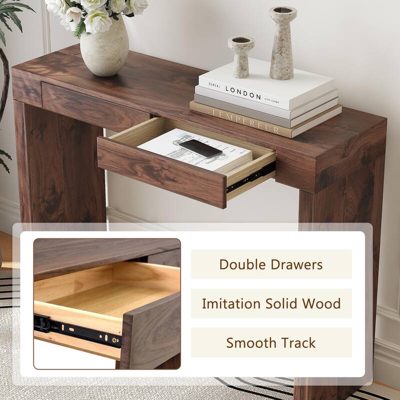 Bar Table Coffee Table with Storage Drawers, Functional Center Table, Side End Table